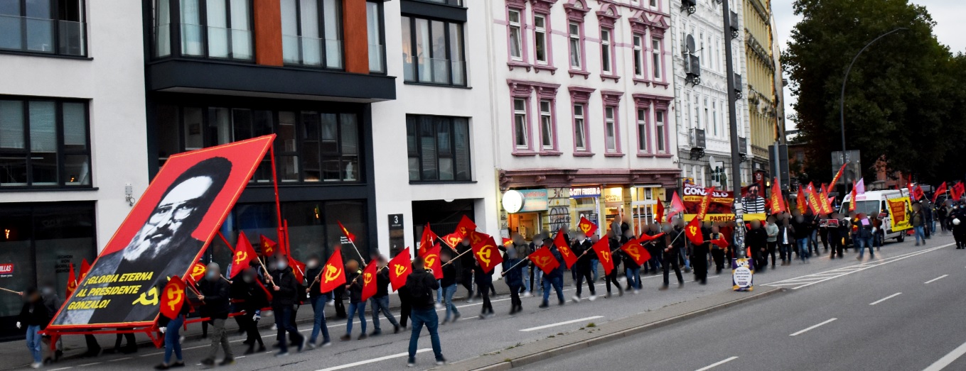 Demonstration zu Ehren des Vorsitzenden Gonzalo Hamburg 2021