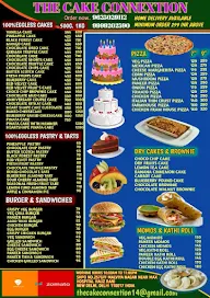 The Cake Connextion menu 1