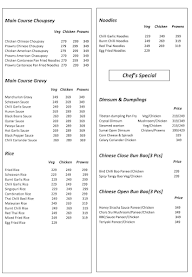 Spiced Fork menu 1