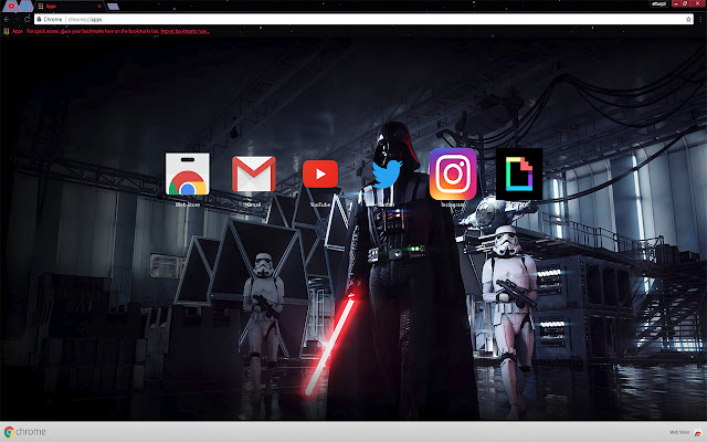 Star Wars: Battlefront 2 (Darth Vader) Theme chrome extension