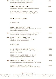 The Sahib Room & Kipling Bar menu 2