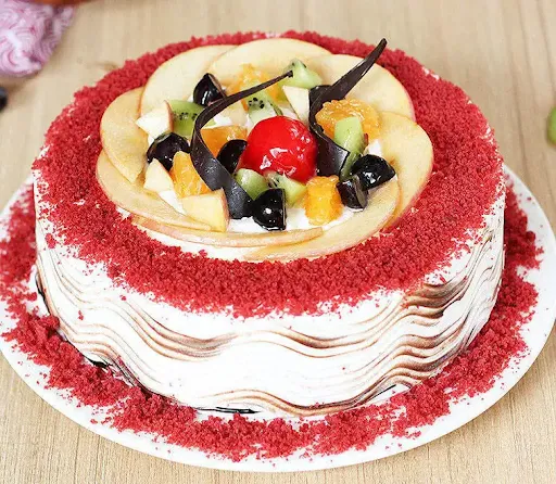 Red Velvet Fruit Cake [500 Grams]