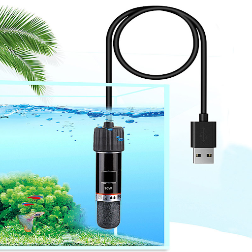 USB Mini Aquarium heating rod for Small Fish Tank 26°C Constant Temperature Aquarium Heater Submersible Thermostat Heate
