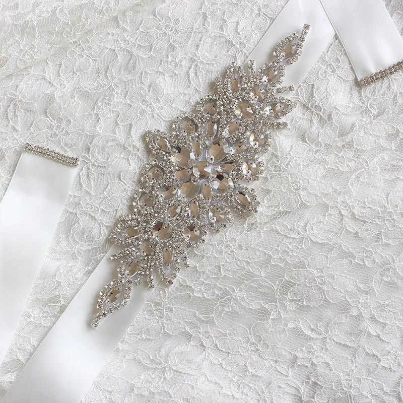 Ceinture de mariée faite à la main, accessoires de luxe haut de gamme en strass pour robe de mariée en Europe et aux états-unis