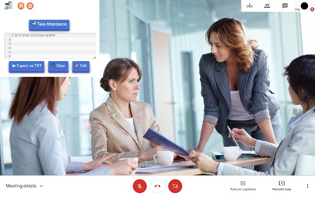 Attendance for Google Meet™ chrome extension