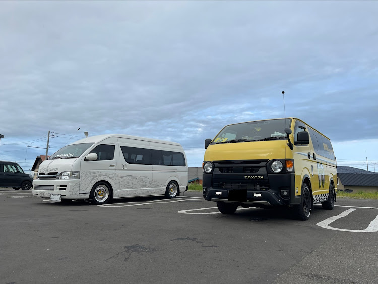 ハイエースの釧路・SQUID・AREA0154・北海道グリーンランド・トラックマスターズに関するカスタム事例の投稿画像1枚目
