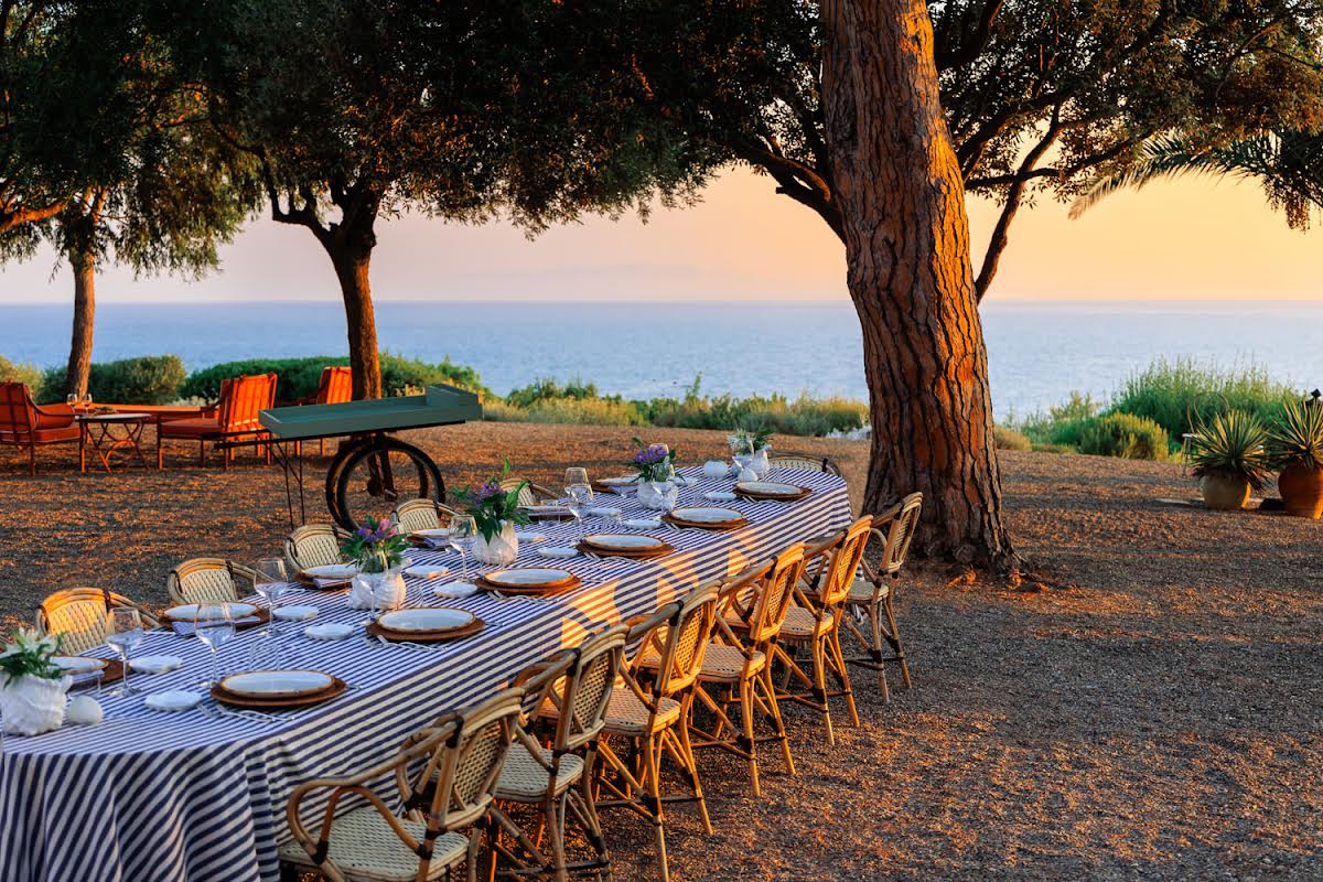 Villa Talamo restaurant beachfront