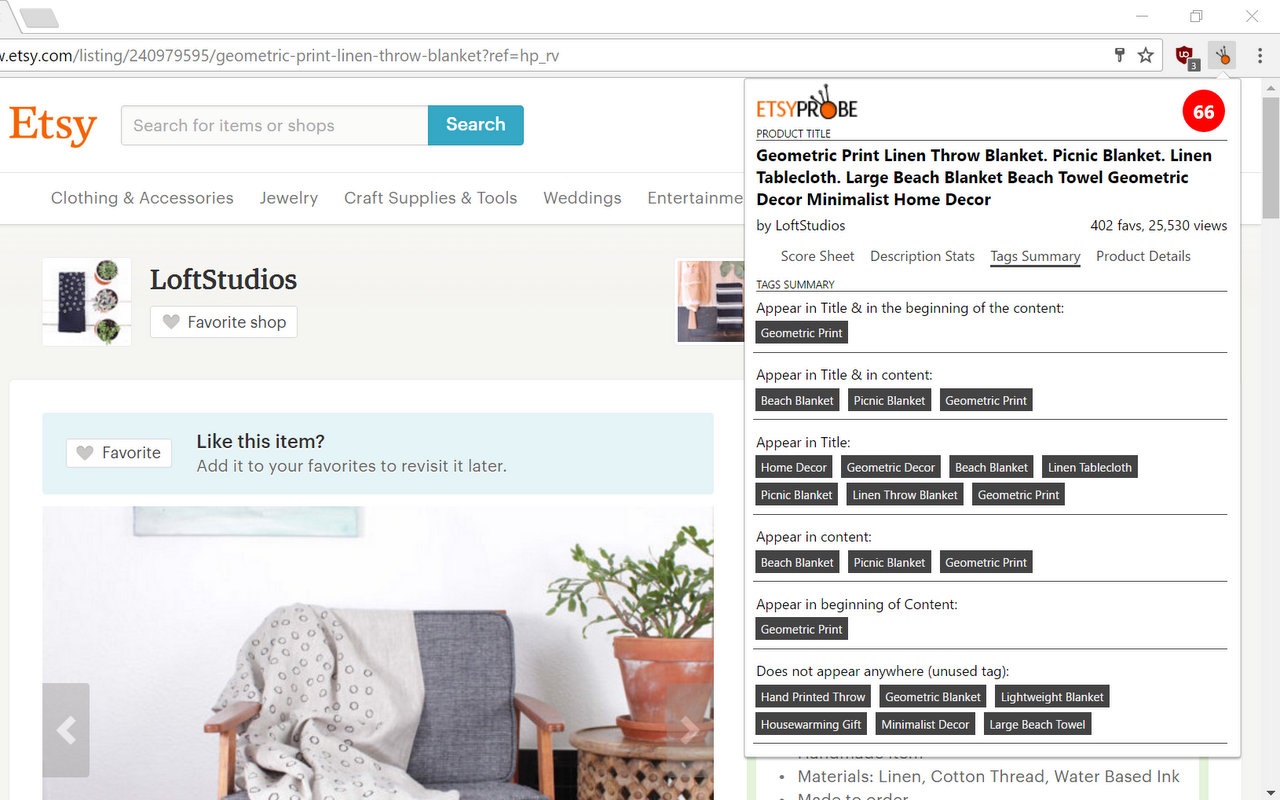 EtsyProbe: Perfect your Etsy SEO Preview image 3