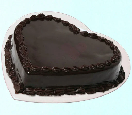 Heart Chocolate Shape Cake [500 Grams]