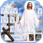 Cover Image of Tải xuống Jesus Christ Keyboard Theme God Bless You 10001001 APK