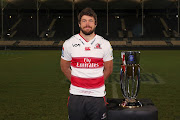 Warren Whiteley, captain of the Lions poses with the Super Rugby Trophy during the Final media opportunity at AMI Stadium on August 3, 2018 in Christchurch, New Zealand. 