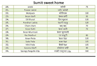 Sumeet Sweets Home menu 3