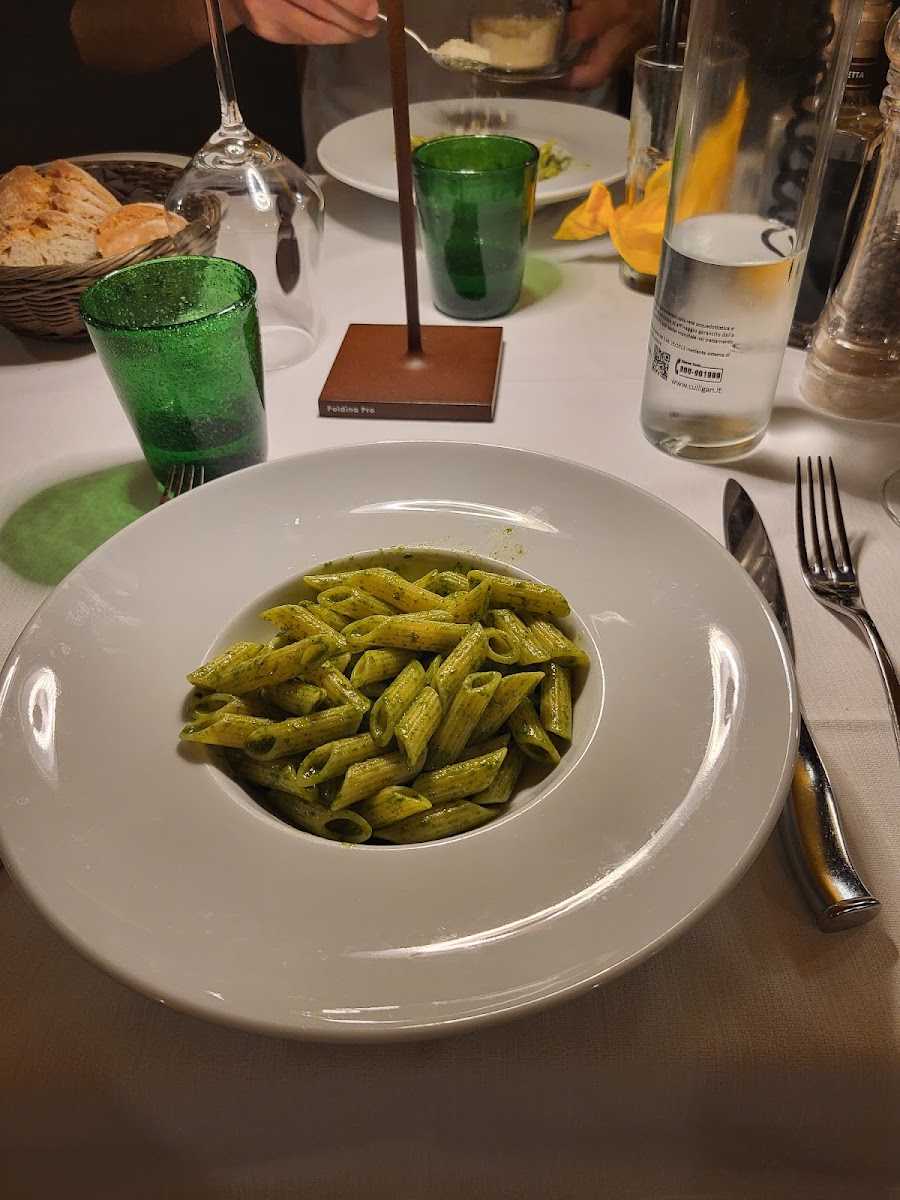 Gluten free pesto pasta