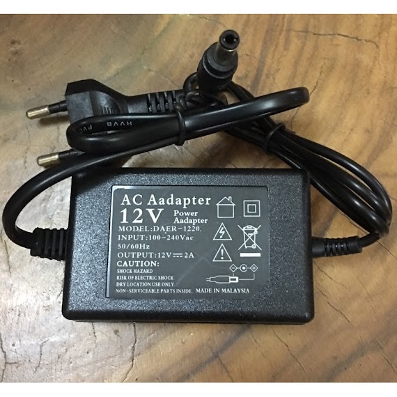 Nguồn (Adapter) 12V - 2A (24W) - Chất Lượng Cao