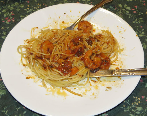 Sorry, but this was the second helping!  They just couldn't wait, lol!
