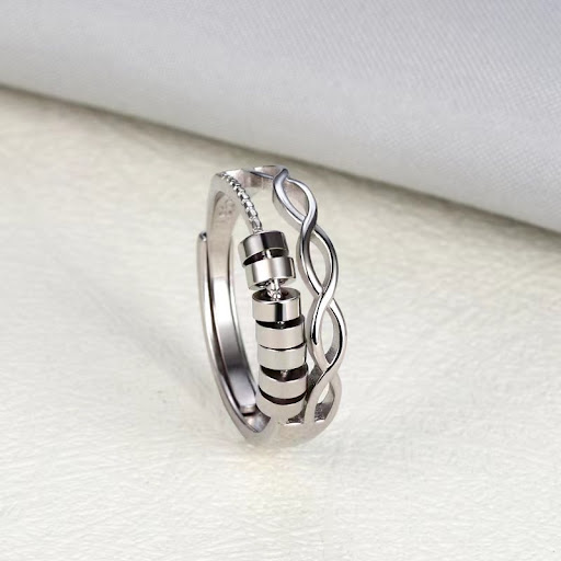 Title 1, S925 Sterling Silver Anxiety Decompression Rota...