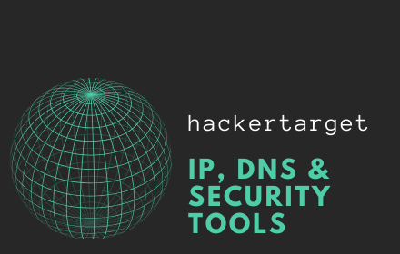 IP, DNS & Security Tools | HackerTarget.com small promo image