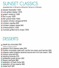 Aqua - Sun N Sand Hotel menu 1