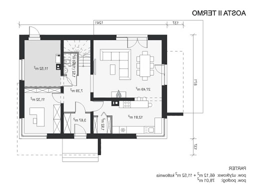 Aosta II Termo - Rzut parteru