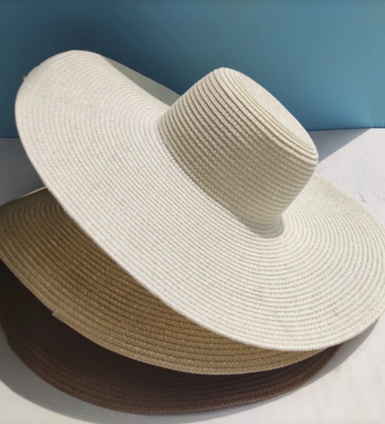 Title 7, Sombrero de paja Light Board 14CM ala grande pa...