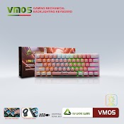 [Mã Elmall5 Giảm 5% Đơn 300K] Bàn Phím Cơ Gaming Mini Vsp Esport Vm05 - 9 Chế Độ Led, 61 Keys - Hãng Phân Phối