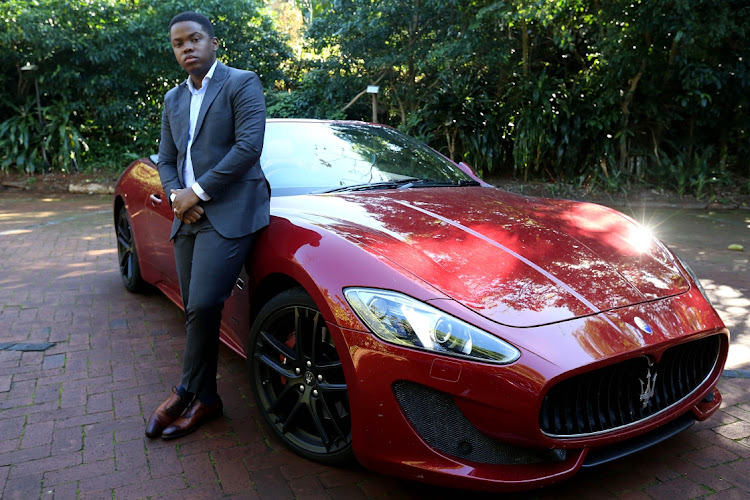 Forex trader Sandile Shezi became a millionaire at the age of 23, which allowed him to live a life of luxury. He was arrested for fraud on Wednesday when he handed himself over to police in Sandton. Picture: Thuli Dlamini