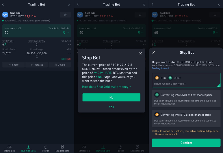 Stopping The Spot Grid Bot