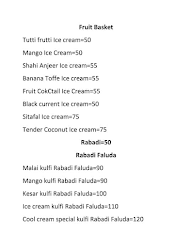 V S Ice Cream Parlour And Chat Corner menu 2