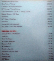 Shalimar Restaurant menu 2