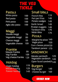 The Veg Tickle menu 1