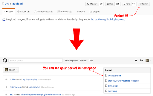 GitHub Pocket