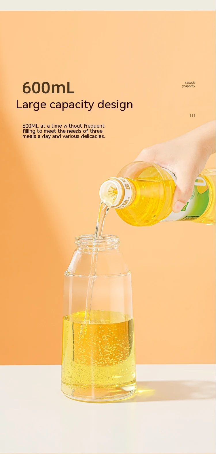 Title 5, Glazen Olie Dispenser met Automatische Opening ...