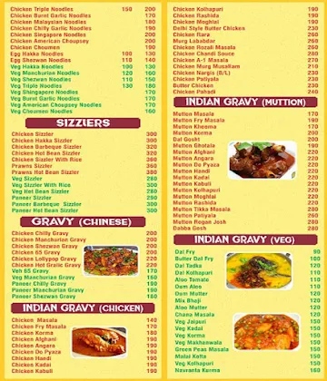 Hotel Sandeep Family Restaurant menu 