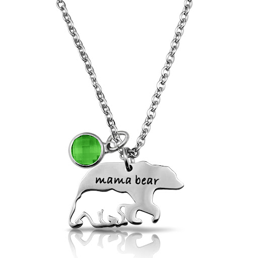 Title 5, RVS Sieraden Ketting Moeder Beer. Een ontroeren...