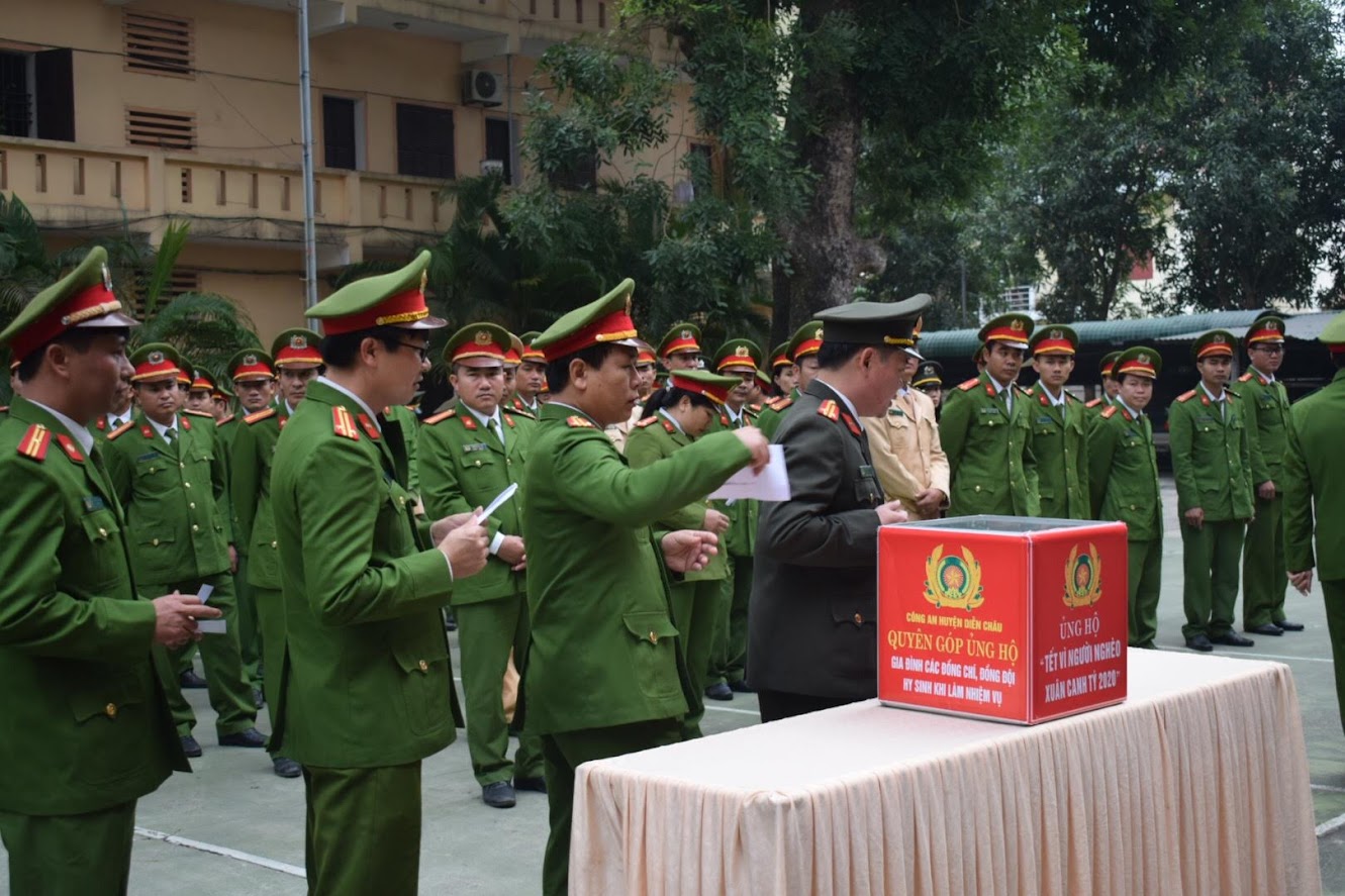 Công an huyện Diễn Châu phát động học tập 3 liệt sĩ hi sinh vì đảm bảo ANTT tại Đồng Tâm