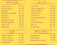 Chandru Hotel - Nati Style menu 1