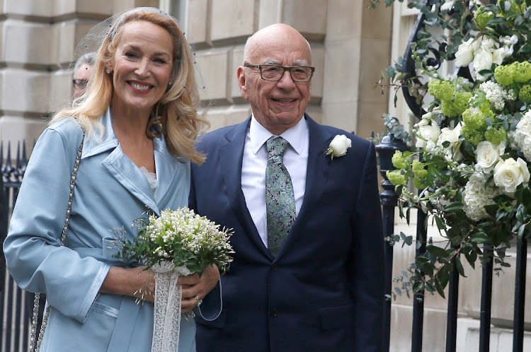 Media mogul Rupert Murdoch and former supermodel Jerry Hall have finalised their divorce. File image.