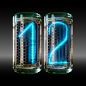 Glass Nixie Blue Night Clock icon
