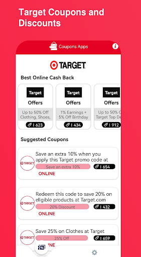 Screenshot Target Coupons : Online Shop