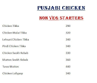 Punjabi Chicken menu 1