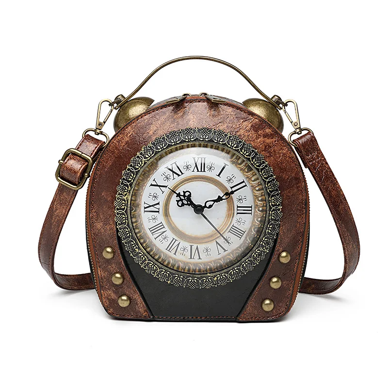 Horloge de marche antique avec sacoche. Pour des promenades élégantes et précises. Design rétro, heure exacte, pratique et un accessoire unique.