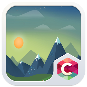 Green Paper Mountain Theme apk