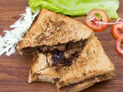 Double Bread Cheesy Chocolate Grilled Sandwich [2 Layer/3 Slices Bread]