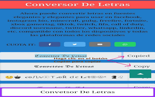 Conversor De Letras ᐈ cambio letras