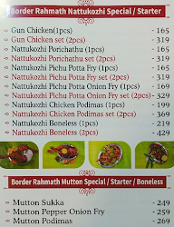 Courtallam Border Parotta menu 4