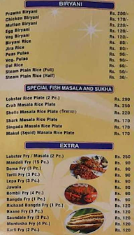 Sai Gomantak menu 4