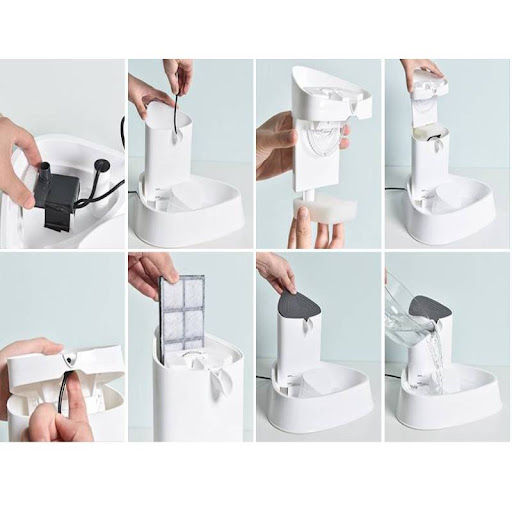 Title 7, 1.5L Automatic Circulating Pet Cat Water Founta...