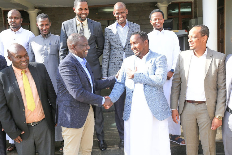 President-elect William Ruto welcoming the MP-elect on August 19,2022