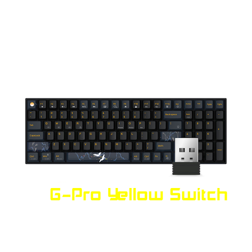 Bàn phím cơ không dây Newmen GM1000 (G-Pro Yellow Axis Switch)