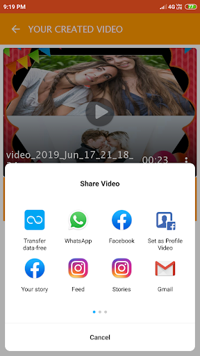 Birthday Video with Photo and Song
